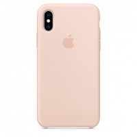 Силиконовый чехол для iPhone Xs, цвет "розовый песок"