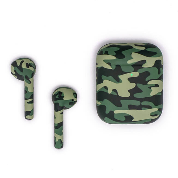 AirPods 2 камуфляж матовые с беспроводным футляром (2019)