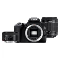 Canon EOS 250D, Black + EF-S 18-55mm f/4-5.6 IS STM + EF 50mm f/1.8 STM Lens Kit