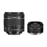 Canon EOS 250D, Black + EF-S 18-55mm f/4-5.6 IS STM + EF 50mm f/1.8 STM Lens Kit