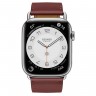 Apple Watch Series 7 Hermes 45 мм с кожаным ремешком цвета Rouge H