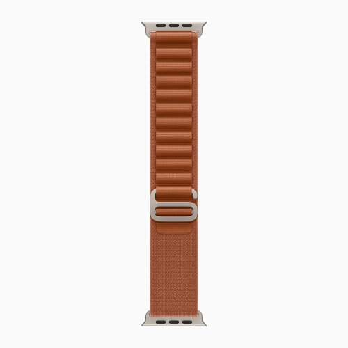 Apple Watch Ultra 3 49mm Titanium Case with Terra Cotta Alpine Loop (S)