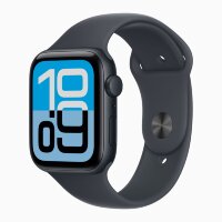 Apple Watch SE 3 40mm, Midnight Aluminum Case with Sport Band - Black