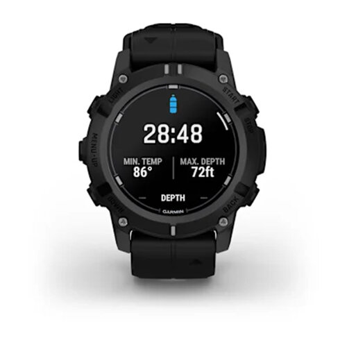 Умные часы Garmin Descent G2 45mm, Black, Black Band
