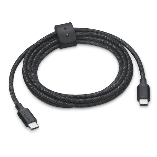 Кабель зарядки mophie USB-C — USB-C 240 Вт, 2 м, чёрный