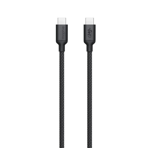 Кабель зарядки mophie USB-C — USB-C 240 Вт, 2 м, чёрный