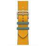 Apple Watch Hermes Series 9 45mm, ремешок из плетеного нейлона желтого цвета