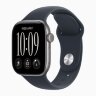 Apple Watch Series 12 42mm, Space Gray Aluminum Case with Sport Band - Navy Blue