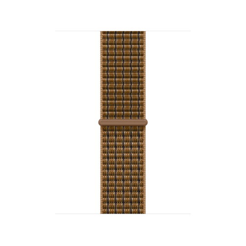 Apple Watch Series 12 42mm, Light Gold Aluminum Case with Sport Loop - Light Umber Plaid