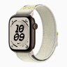 Apple Watch Series 12 42mm, Dark Bronze Aluminum Case with Nike Sport Loop - Chalk Calm