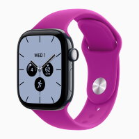 Apple Watch Series 12 46mm, Night Blue Ceramic Case with Sport Band - Magenta