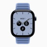Apple Watch Series 12 42mm, Night Blue Ceramic Case with Magnetic Link - Wildflower Blue