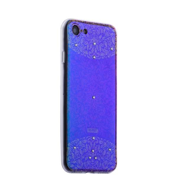 Накладка силиконовая Golden Faith для iPhone 8 и 7 со стразами Swarovski - Стиль 22