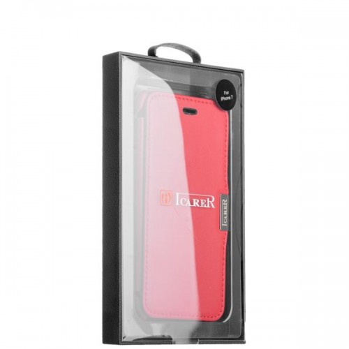 Чехол-книжка кожаная i-Carer для iPhone 8 и 7 luxury Series - Красный