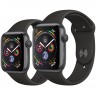 Apple Watch Series 4 40mm Cellular + GPS Space Gray Aluminum Case with Black Sport Band