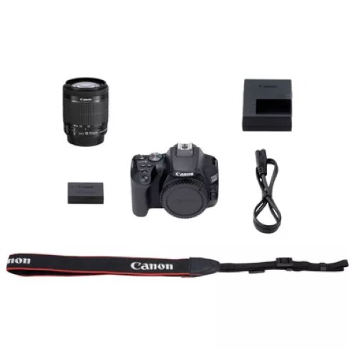 Canon EOS 250D Camera, Black + EF-S 18-55mm f/4-5.6 IS STM Lens Kit