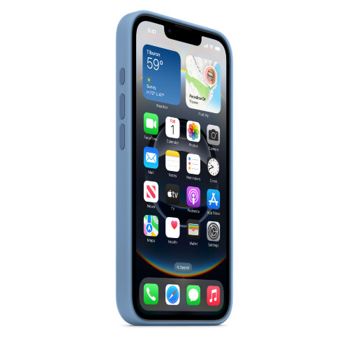 Силиконовый чехол для iPhone 16e - Winter Blue (Голубой)