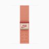 Apple Watch Series 11 42mm, Jet Black Aluminum Case with Nike Sport Loop - Alpenglow Pink