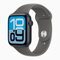 Apple Watch SE 3 40mm, Midnight Aluminum Case with Sport Band - Stone Gray