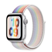 Apple Watch Series 8 41mm, Silver Aluminum Case with Sport Loop - Pride Edition