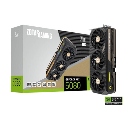 Игровая видеокарта NVIDIA ZOTAC GAMING GeForce RTX 5080 SOLID OC