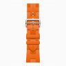Apple Watch Hermes Series 12 42mm, спортивный ремешок Kilim оранжевый