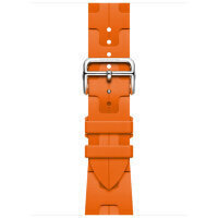 Apple Watch Hermes Series 12 42mm, спортивный ремешок Kilim оранжевый