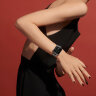 Apple Watch Hermes Series 10 42mm, тонкий кожаный ремешок голубого цвета