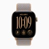 Apple Watch Series 12 42mm, Light Gold Aluminum Case with Sport Loop - Chambray Blue