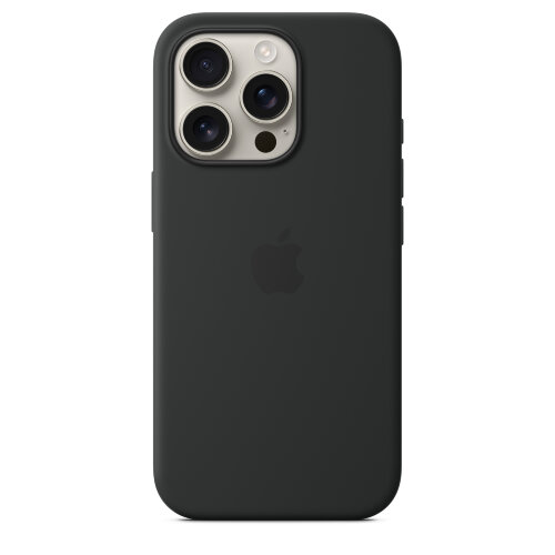 Силиконовый чехол для iPhone 16 Pro с MagSafe - Black (Черный)
