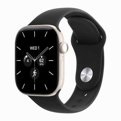 Apple Watch Series 12 46mm, Night Blue Ceramic Case with Sport Band - Black