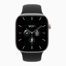 Apple Watch Series 12 46mm, Night Blue Ceramic Case with Sport Band - Black