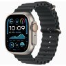 Apple Watch Ultra 2 49mm Titanium Case with Black Ocean Band