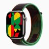 Apple Watch Series 10 46mm, Natural Titanium Case with Sport Loop - Black Unity