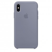 Силиконовый чехол для iPhone Xs, цвет "тёмная-лаванда"