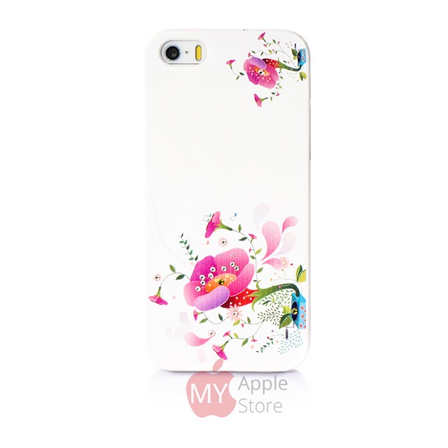 Женский чехол со стразами swarovski для айфон 5 / 5S ipsky