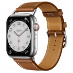 Apple Watch Series 7 Hermes 45 мм с кожаным ремешком цвета Fauve
