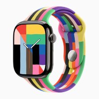 Apple Watch Series 11 42mm, Slate Titanium Case with Sport Band - Pride Edition