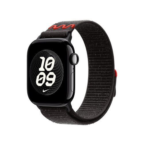 Спортивный браслет для Apple Watch 42mm Nike Sport Loop - Черный (Midnight Black)