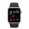 Apple Watch SE (2022) 40mm, Starlight Aluminum Case with Sport Band - Midnight