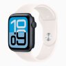 Apple Watch SE 3 40mm, Midnight Aluminum Case with Sport Band - Light Blush