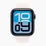 Apple Watch SE 3 40mm, Midnight Aluminum Case with Sport Band - Light Blush