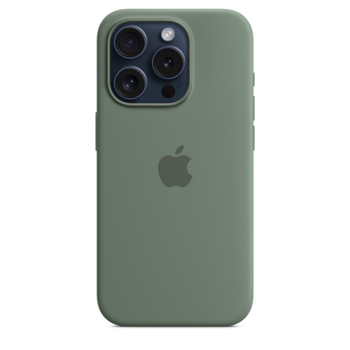 Силиконовый чехол для iPhone 15 с MagSafe - Кипарис (Cypress)