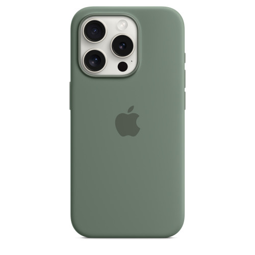 Силиконовый чехол для iPhone 15 с MagSafe - Кипарис (Cypress)