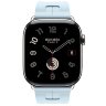 Apple Watch Hermes Series 12 42mm, спортивный ремешок Kilim светло-голубой
