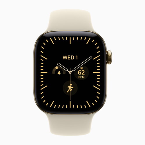 Apple Watch Series 12 42mm, Radiant Gold Titanium Case with Sport Band - Sand
