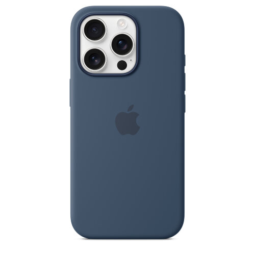 Силиконовый чехол для iPhone 16 Pro с MagSafe - Denim (Синий)