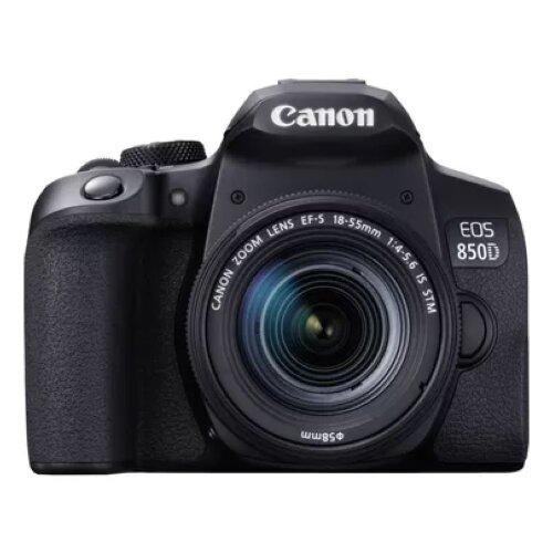 Canon EOS 850D Camera + EF-S 18-55mm IS STM Lens + Backpack + SD Card + Spare Battery Kit