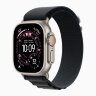 Apple Watch Ultra 3 49mm Titanium Case with Black Alpine Loop (S)