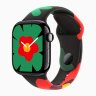 Apple Watch Series 11 46mm, Jet Black Aluminum Case with Sport Band - Unity Bloom